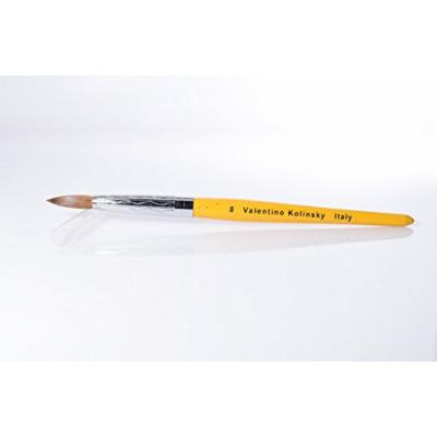 Valentino - Acrylic Nail Brush for Acrylic Powder Manicure Pedicure (Size #8 Round)
