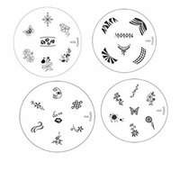 kONAD Nail art 4 Image Plates to Create Beautiful Salon Result nail Art (M62.M21.M4.M76)