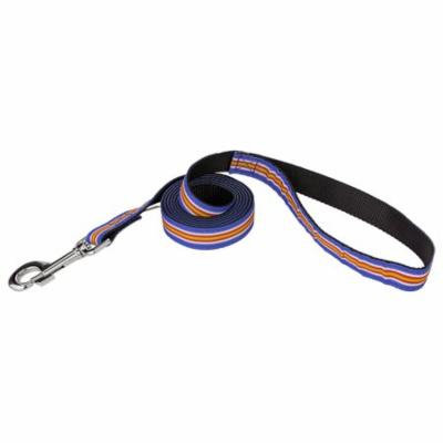Country Brook Design® 3/4 Inch Nautical Stripes Ribbon Dog Leash - 2 Foot-Limited Edition