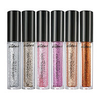 SunniMix 6pcs Liquid Diamond Glitter Eyeshadow Face Body Nail Pigment Shimmer Makeup - #A