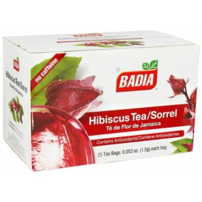 Badia Hibiscus Tea Bags Box of 25 bags ( Pack of 10 boxes )