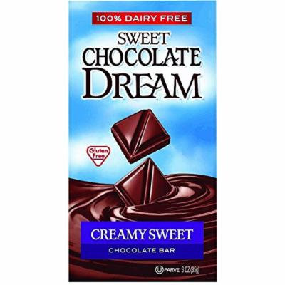 Dream Bar Chocolate Bars - 100 Percent Dairy Free - Sweet Chocolate - Creamy Sweet - 3 oz Bars - Case of 12 - Gluten Free-Dairy Free -