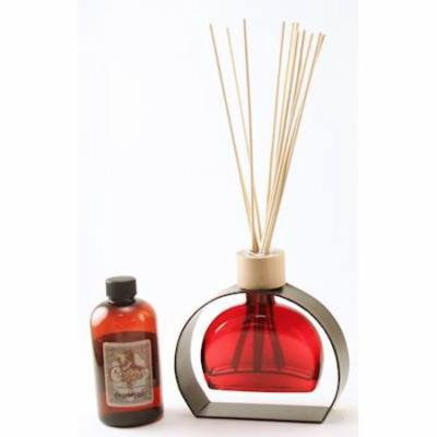 RED 6 Ounce Figi Reed Diffuser With Metal Stand - 8 Ounces of Fragrance - Courtneys Candles - LAVENDAR BREEZE