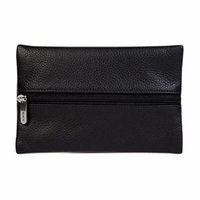 Bosca Small Accessories Leather Pouch 556-148 (MEDIUM, BLACK TRIBECA)