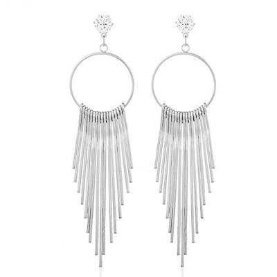 Missgrace Vintage Bohemia Earring Handmade Tassel Cocktail Earring Carnival Jewelry Women Dangle Halloween