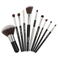 Tsmile Hot 10 Pieces Makeup Brush Set Professional Face Eye Shadow Eyeliner Foundation Blush Lip Makeup Brushes Powder Liquid Cream Cosmetics Blending Brush Tool