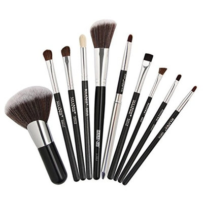 Tsmile Hot 10 Pieces Makeup Brush Set Professional Face Eye Shadow Eyeliner Foundation Blush Lip Makeup Brushes Powder Liquid Cream Cosmetics Blending Brush Tool