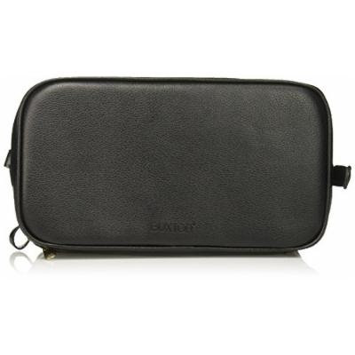 Buxton Men's Jumbo Travel Kit W/Zip Bottom&Bottles, Black