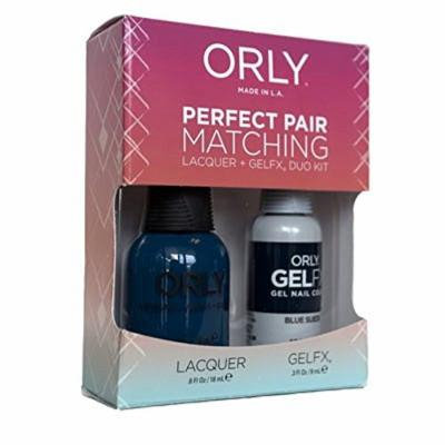 Orly Blue Suede Perfect Pair Matching Lacquer Plus Gelfx Duo Kit, 2 Count