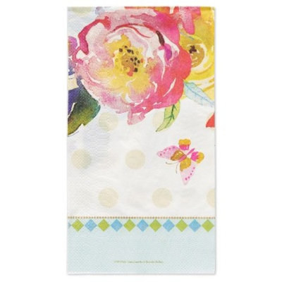 Papyrus Watercolor Flowers Guest Towel Napkin