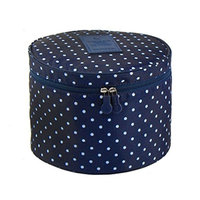 FakeFace Cute Compact Design Round Toiletry Cosmetic Bag Underwear Tidy Organizer Makeups Container Box Case Travel Bags