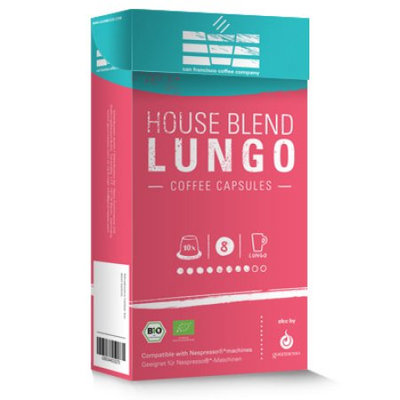 SFCC House Blend Lungo Dark, Nespresso Compatible Coffee Capsules, 50 Ct