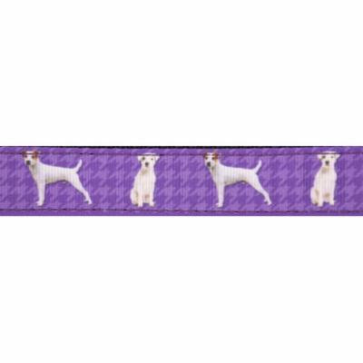 Country Brook Design® 3/4 Inch Parson Russell Terrier Ribbon Dog Leash - 6 Foot