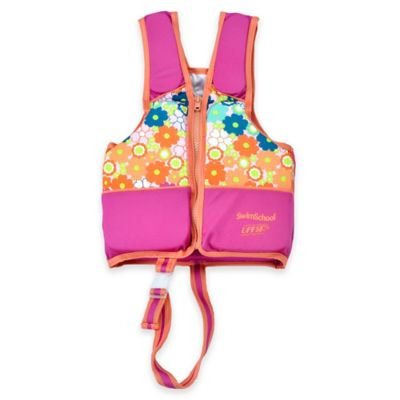 Aqua Leisure SwimSchool Girls Pink Swim Vest - Small/Medium - Phase 2