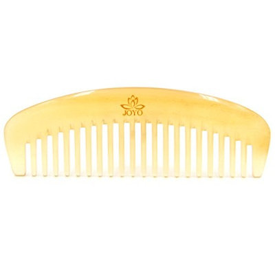 Handmade Anti Static Wide Tooth Natural Horn Massage Hair Comb (Sheep Horn) 5.3