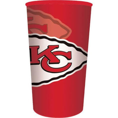 Hoffmaster Group 119516 20 by 1 Count Kansas City Chiefs 22 oz Plastic Favor Cup - Case of 20