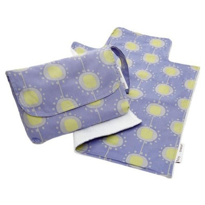 Ruby and Ginger Nappy Purse with Travel Change Mat (BLUE)