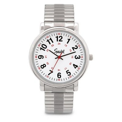 Speidel Medical Watch, White Face - Stainless Steel