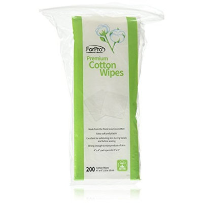 ForPro Premium 100% Cotton Wipes, 4
