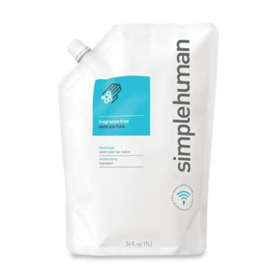 simplehuman Moisturizing Liquid Hand Soap 34 oz. Refill Pouch in Fragrance Free