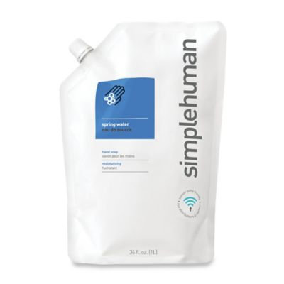 simplehuman Moisturizing Liquid Hand Soap 34 oz. Refill Pouch in Spring Water