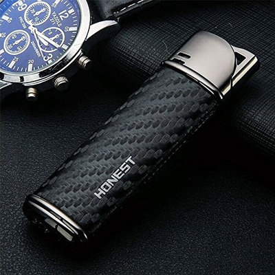 Jet Flame lighter Handmade Genuine Leather + Elegant Embossing Process Gas Refillable Luxury Crafts Turbo Lighter (Gas Not Included)