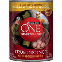 PURINA ONE® SmartBlend True Instinct Classic Ground with Real Turkey & Venison Dog Food
