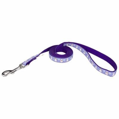 Country Brook Design® 1 Inch Christmas Snowman Ribbon Dog Leash - 4 Foot