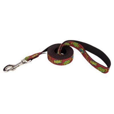 Country Brook Design® 3/4 Inch Red Super Dog Ribbon Leash - 4 Feet