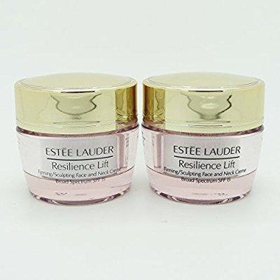 lot 2 x estee lauder resilience lift firming/sculpting face & neck creme, 0.5 oz each