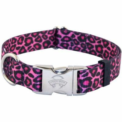 Country Brook Design® Pink Leopard Premium Dog Collar
