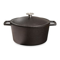 Artisanal Kitchen Supply Pre-Seasoned Cast Iron 5.5 qt. Dutch Oven in Black