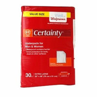 Walgreens Certainty Underpads, Super Plus Absorbency, 30 ea, 1 ea