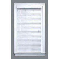 Style Selections 2-in White Faux Wood Room Darkening Plantation Blinds (Common 32-in; Actual: 31.5-in x 64-in) 75422