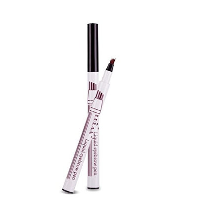 Hunputa Eye Brow pencil, Eyebrow Tattoo Pen Waterproof Fork Tip Sketch Makeup Pen Microblading Ink Sketch