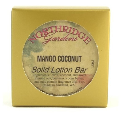 Northridge Gardens Mango Coconut Solid Lotion Bar 1oz