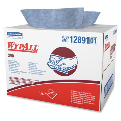 Wypall X90 Cloths, Denim Blue, 136 / Carton (Quantity)