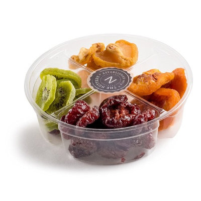 The Nuttery Ny The Nuttery Dried Fruit Mix Gift Set- Healthy Snack 4 Sectional Gift Basket- Gourmet Dried Fruit Gift Tray