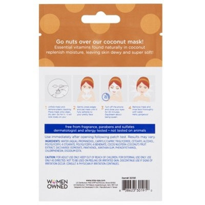Miss Spa Coconut Facial Sheet Mask - 1ct