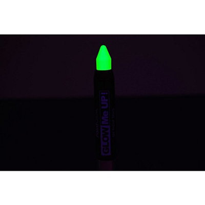 PaintGlow Neon Green UV Blacklight Reactive Make Up Body Paint Stick
