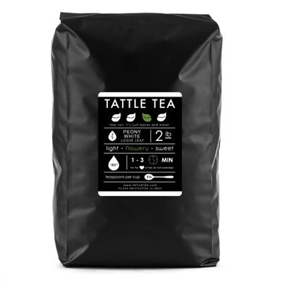 Tattle Tea - Peony white tea, Loose Leaf Tea, 32 Ounce