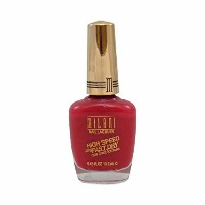 Milani High Speed Fast Dry One Coat Formula Nail Lacquer #21 Rapid Cherry by Milani