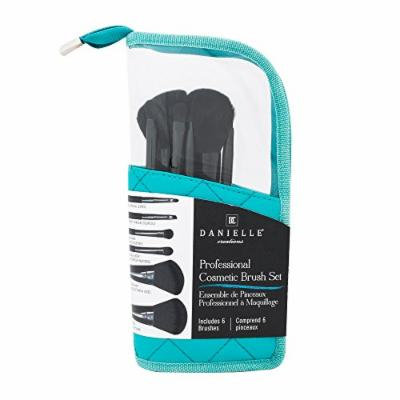 Danielle Seven Piece Professional Upright Brush Set, Seafoam