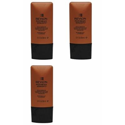 Revlon Photoready Skinlights Face Illuminator ~ Bronze Light 400 (3 Pack) + FREE Schick Slim Twin ST for Dry Skin