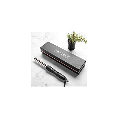 FoxyBae WANDERLUX 19mm Curling Iron (Rose Gold Titanium) CURLING WAND Temperature Control Professional Salon Grade Negative Ion