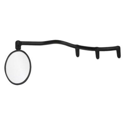 CycleAware Heads Up Eyeglass Mirror: Clip on~ Black