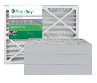 AFB Silver MERV 8 24x24x4 Pleated AC Furnace Air Filter. Filters. 100% produced in the USA. (Pack of 4)