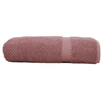 Herringbone Bath Towels Sugar Plum - Linum Home Textiles®