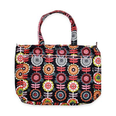 Ju Ju Be Ju-Ju-Be Unisex Super Be Zippered Tote Diaper Bag Dancing Dahlias Size 5