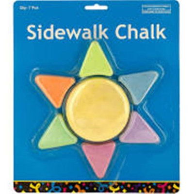 Kole Imports KL18850 Sunshine Shaped Sidewalk Chalk